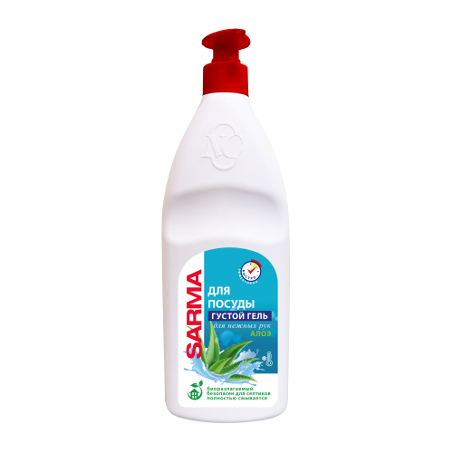 Сарма гель для мытья посуды Алоэ 900мл